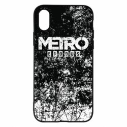 Чехол для iPhone X/Xs Metro Exodus black and white - PrintSalon