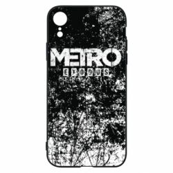 Чехол для iPhone XR Metro Exodus black and white