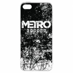 Чехол для iPhone5/5S/SE Metro Exodus black and white - PrintSalon