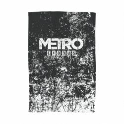 Полотенце с принтом Metro Exodus black and white - PrintSalon