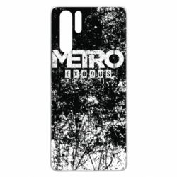 Чехол для Huawei P30 Pro Metro Exodus black and white - PrintSalon