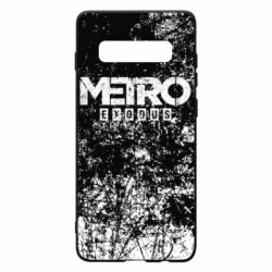 Чехол для Samsung S10+ Metro Exodus black and white - PrintSalon