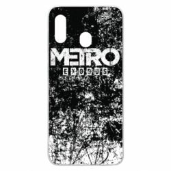 Чехол для Samsung A20 Metro Exodus black and white - PrintSalon