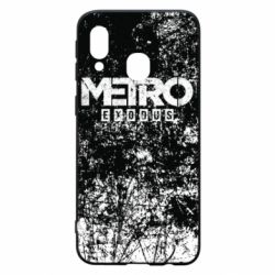 Чехол для Samsung A40 Metro Exodus black and white - PrintSalon