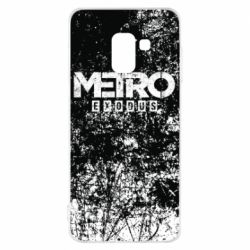 Чехол для Samsung A8 2018 Metro Exodus black and white - PrintSalon