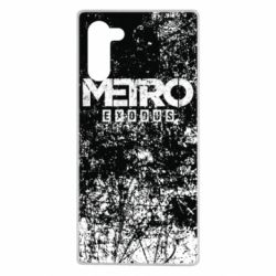Чехол для Samsung Note 10 Metro Exodus black and white - PrintSalon