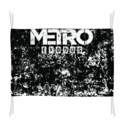 Флаг Metro Exodus black and white - PrintSalon