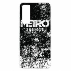 Чехол для Huawei P Smart 2021 Metro Exodus black and white - PrintSalon