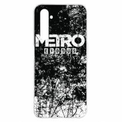 Чехол для Realme 6 Pro Metro Exodus black and white - PrintSalon