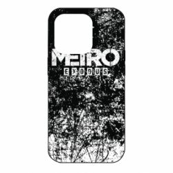 Чехол для iPhone 14 Pro Metro Exodus black and white - PrintSalon