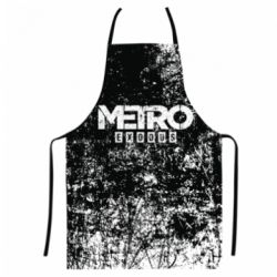 Фартук с 3D принтом Metro Exodus black and white - PrintSalon