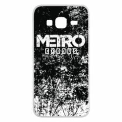 Чехол для Samsung J3 2016 Metro Exodus black and white - PrintSalon