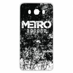 Чехол для Samsung J7 2016 Metro Exodus black and white - PrintSalon