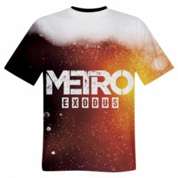 Мужская футболка 3D Metro Exodus Logo - PrintSalon