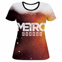 Женская футболка 3D Metro Exodus Logo - PrintSalon