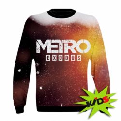 Детский 3D свитшот Metro Exodus Logo - PrintSalon