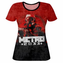 Жіноча 3D футболка Metro player 2033 - PrintSalon