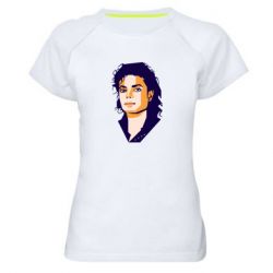 Женская футболка для спорта Michael Jackson Graphics Cubism - PrintSalon