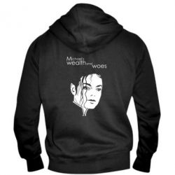 Мужское худи на молнии Michael's wealth and woes - PrintSalon