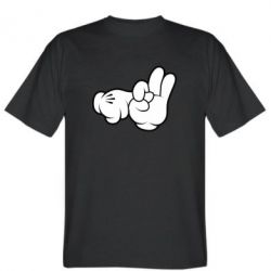 Мужская футболка Stedman Mickey Mouse Hands "Chop-chop" - PrintSalon