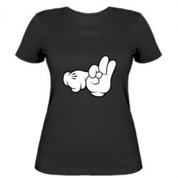 Женская футболка Mickey Mouse Hands "Chop-chop" - PrintSalon