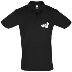 Мужское поло Mickey Mouse Hands "Chop-chop" - PrintSalon