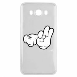 Чехол для Samsung J7 2016 Mickey Mouse Hands "Chop-chop" - PrintSalon