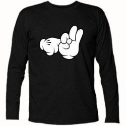 Футболка с длинным рукавом Mickey Mouse Hands "Chop-chop" - PrintSalon
