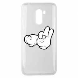 Чехол для Xiaomi Pocophone F1 Mickey Mouse Hands "Chop-chop" - PrintSalon