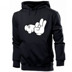 Мужское худи Mickey Mouse Hands "Chop-chop" - PrintSalon