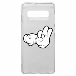 Чехол для Samsung S10+ Mickey Mouse Hands "Chop-chop" - PrintSalon