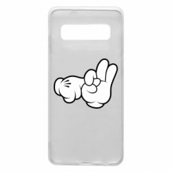 Чехол для Samsung S10 Mickey Mouse Hands "Chop-chop" - PrintSalon