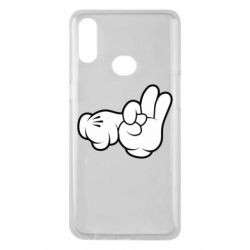 Чехол для Samsung A10s Mickey Mouse Hands "Chop-chop" - PrintSalon