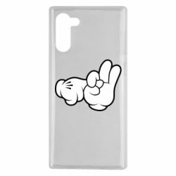 Чехол для Samsung Note 10 Mickey Mouse Hands "Chop-chop" - PrintSalon