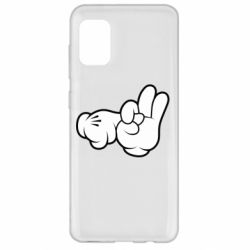 Чехол для Samsung A31 Mickey Mouse Hands "Chop-chop" - PrintSalon