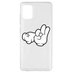 Чехол для Samsung A51 Mickey Mouse Hands "Chop-chop" - PrintSalon