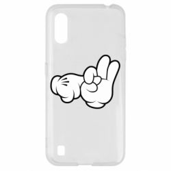 Чехол для Samsung A01/M01 Mickey Mouse Hands "Chop-chop"-PrintSalon Чехол для Samsung A01/M01 Mickey Mouse Hands "Chop-chop"