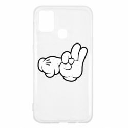 Чехол для Samsung M31 Mickey Mouse Hands "Chop-chop" - PrintSalon