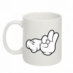 Чашка 320ml Mickey Mouse Hands "Chop-chop"-PrintSalon Чашка 320ml Mickey Mouse Hands "Chop-chop"