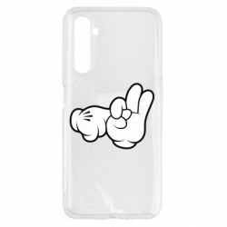 Чехол для Realme 6 Mickey Mouse Hands "Chop-chop" - PrintSalon