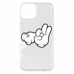 Чехол для iPhone 14 Mickey Mouse Hands "Chop-chop"