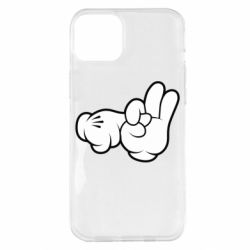 Чехол для iPhone 14 Plus Mickey Mouse Hands "Chop-chop" - PrintSalon