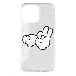 Чехол для iPhone 14 Pro Max Mickey Mouse Hands "Chop-chop" - PrintSalon