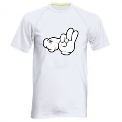 Мужская футболка для спорта Mickey Mouse Hands "Chop-chop" - PrintSalon