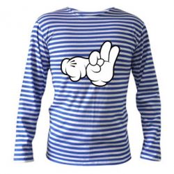 Тельняшка с длинным рукавом Mickey Mouse Hands "Chop-chop" - PrintSalon