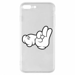 Чехол для iPhone 8 Plus Mickey Mouse Hands "Chop-chop" - PrintSalon