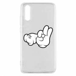 Чехол для Huawei P20 Mickey Mouse Hands "Chop-chop" - PrintSalon