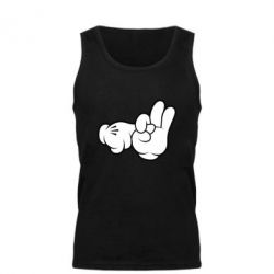 Мужская майка Mickey Mouse Hands "Chop-chop" - PrintSalon