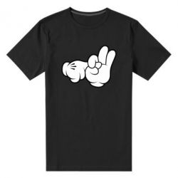 Мужская футболка премиум Mickey Mouse Hands "Chop-chop" - PrintSalon