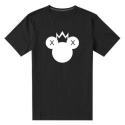 Мужская футболка премиум Mickey with a crown - PrintSalon
